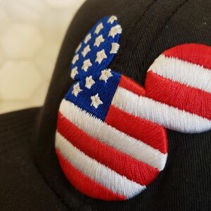 Embroidered Red White & Blue Patriotic Mickey Mouse Disney Hat 4th Of JULY